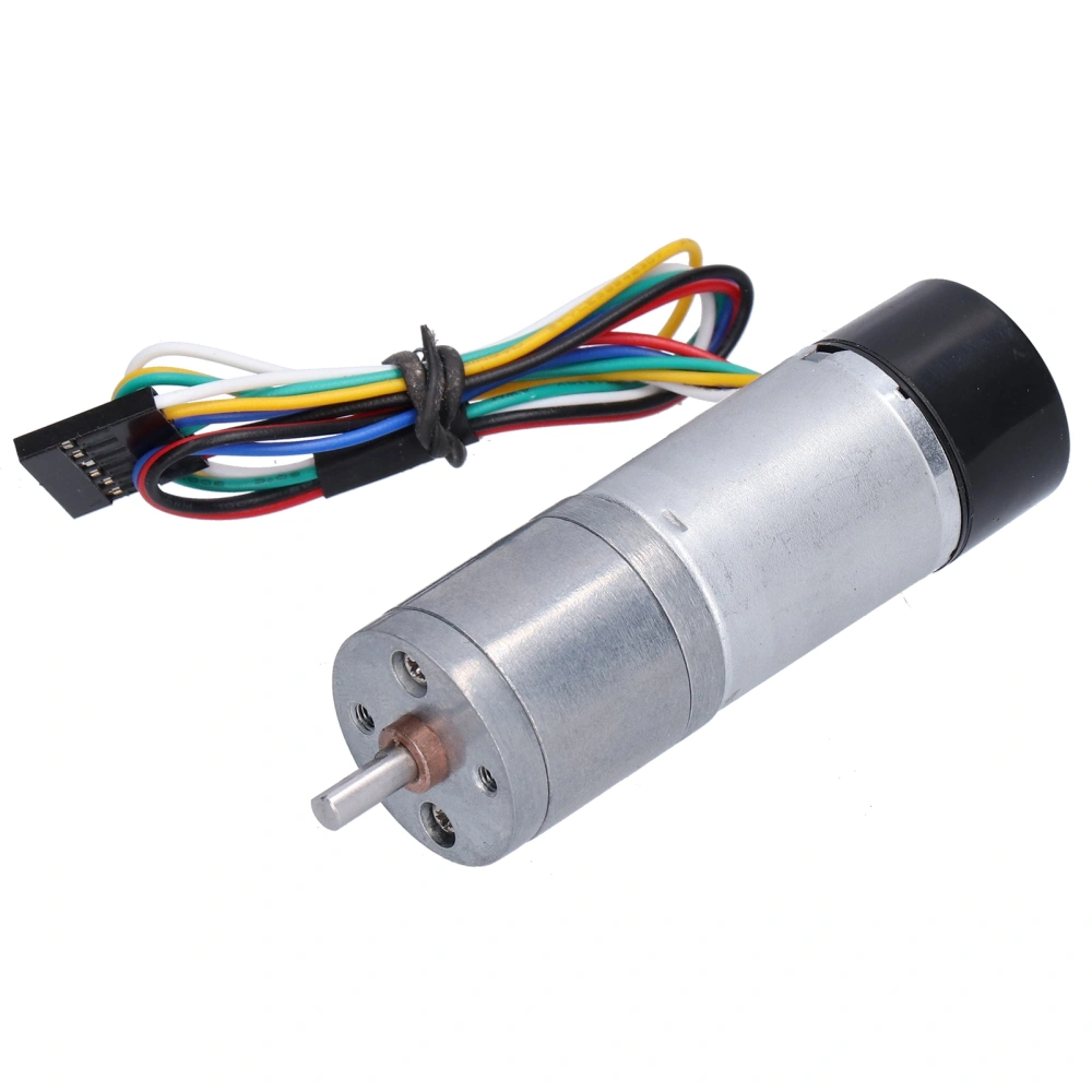 DC Geared Motor with Encoder Speed Measuring Signal Feedback Smart Car Dedicated JGA25‑371DC12V 130RPM