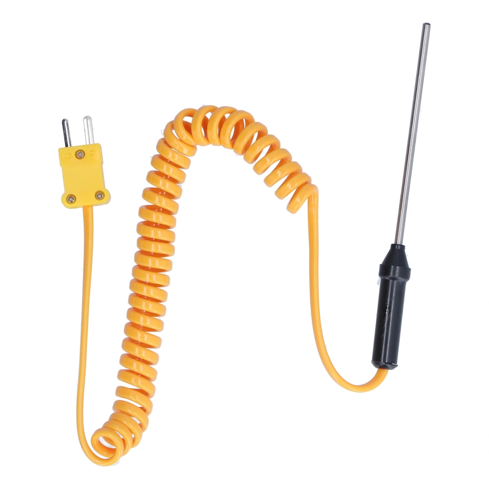 K Type Thermocouple Stainless Steel Probe Hand Held Thermometer Probe Sensor WRN‑02B3x80mm