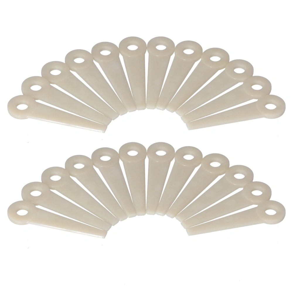 24Pcs Plastic Cutter Blades Lawn Mower Head Blade Replacement 4111‑007‑1001 for Stihl PolyCut