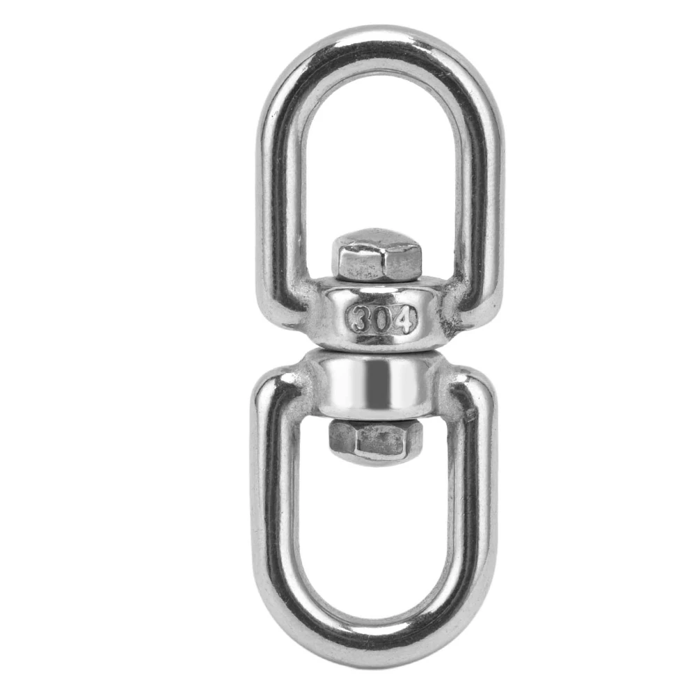 304 Stainless Steel Eye to Eye Rotate Ring Corrosion Resistant Key Ring Keychain Connectors for Swings Hanging ChairsM5