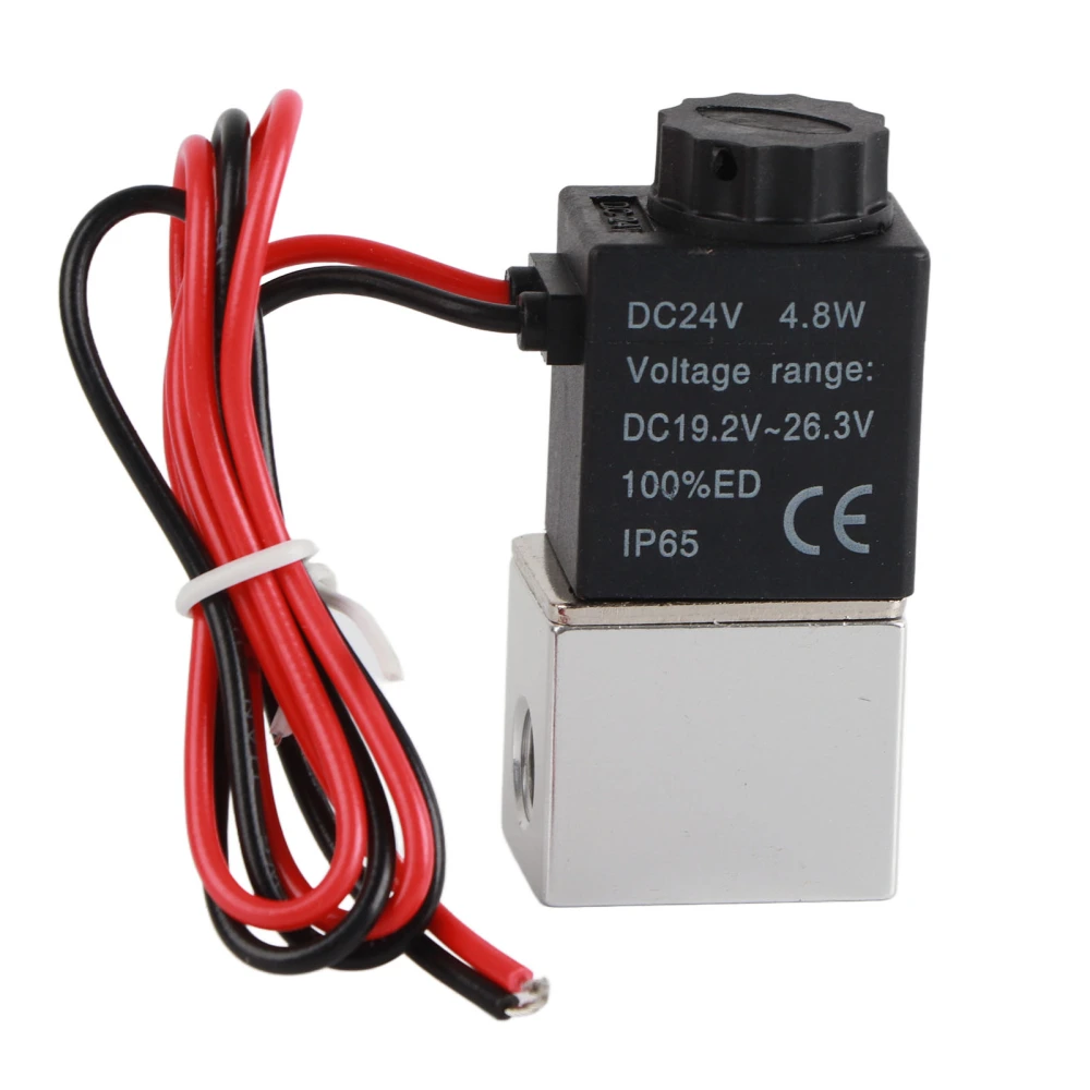 2V025‑06 2 Position 2 Way Solenoid Valve Normally Open Stable Durable Electromagnetic ValveDC24V