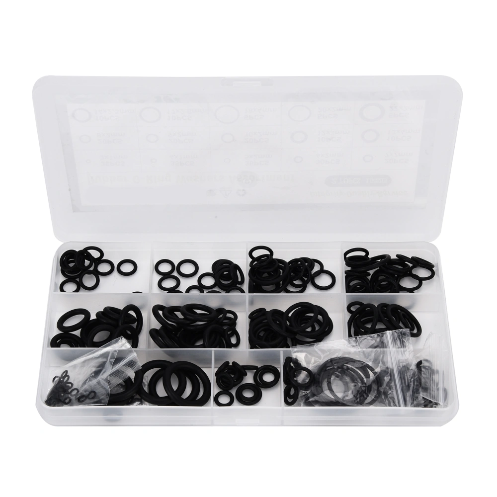 270Pcs Nitrile O Ring Pipe Rubber Sealing Washer Assortment Kit Air Plumbing Accessories