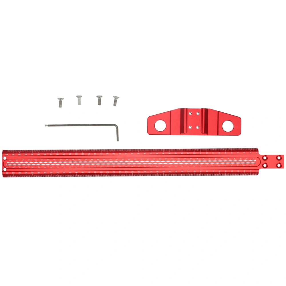 T Square Ruler Aluminum Alloy Removable Woodworking Scriber Art Framing Drafting Tools400mm