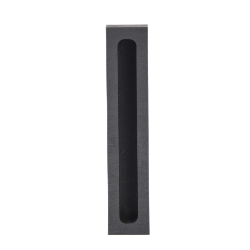 Graphite Mold Strip Shape Crucible Ingot Mould for Nonferrous Metal Melting Casting RefiningOutside 90x18x12mm Inner 80x8x8mm