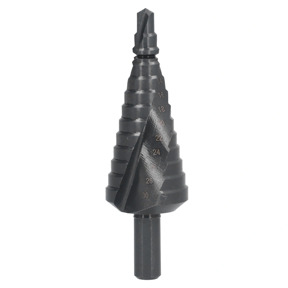 Step Drill Bit High Speed Steel 6‑30mm Drilling Head Accessory Part for Iron Wood