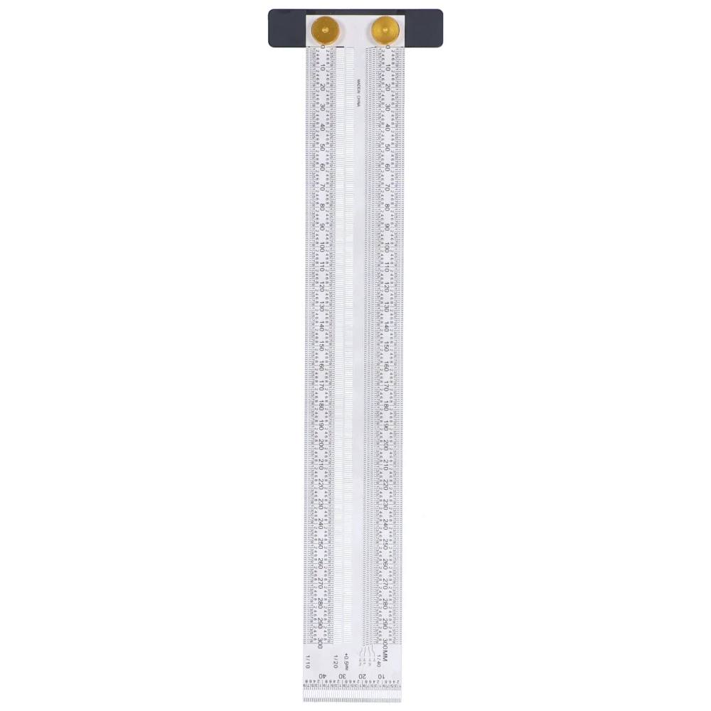 Marking Scale Exquisite Accurate Portable Convenient Sturdy Durable Multifunctional Tshaped Hole Ruler(300mm )