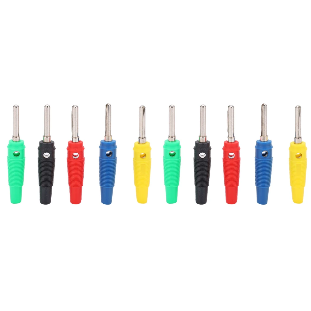 2 Set U23 4mm Single Needle Banana Plug Red Yellow Blue Green Black for Electric Power Test Parts