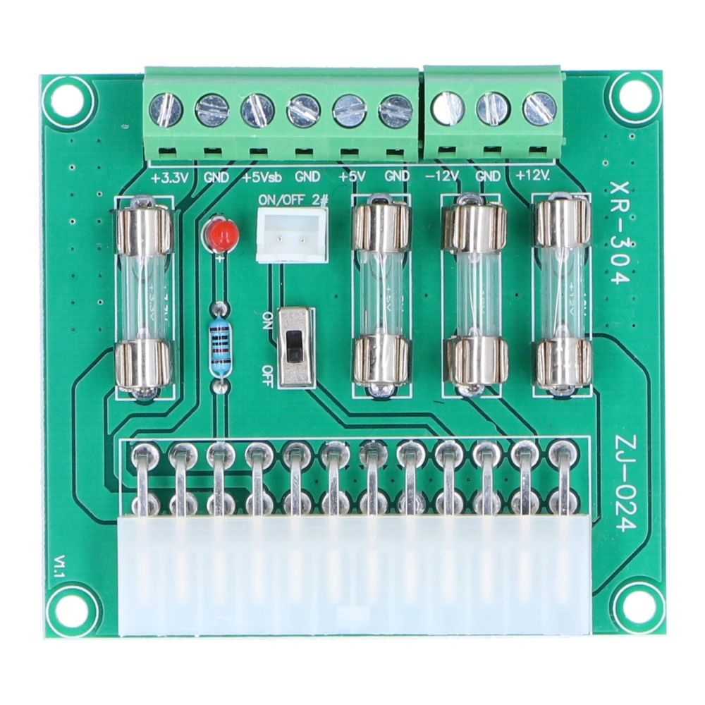 ATX Power Board Computer Chassis Transfer Lead Wiring Module with 20Pin 24Pin Input Interface