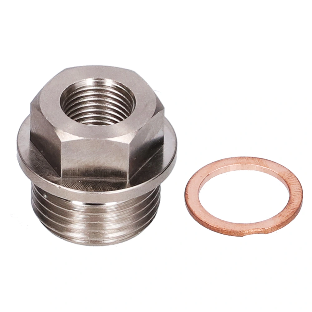 Sensor Adapter M18x1.5 to 1/8NPT Thread Exhaust Water Temperature Sensor Fitting with Gasket