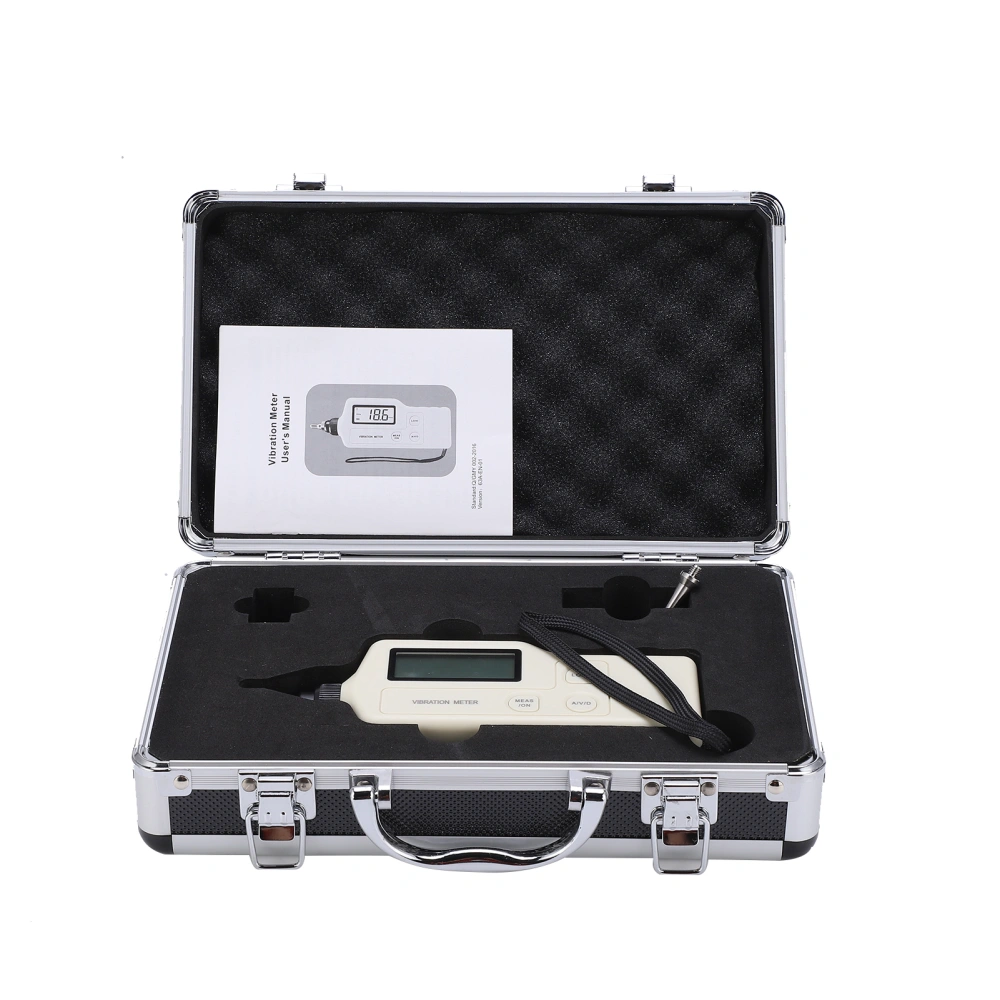 63A Mechanical Vibration Gauge LCD Troubleshooting Multifunctional Portable High‑Accuracy Vibration Meter