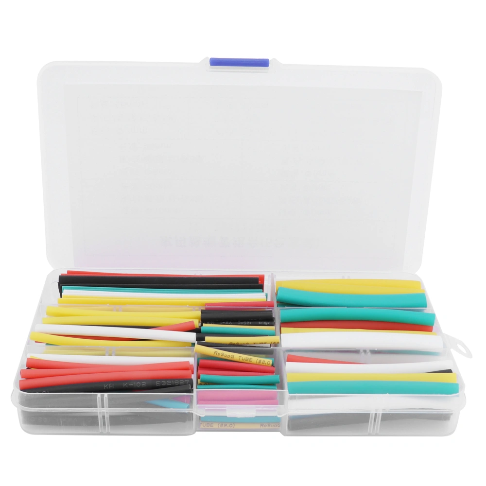 140Pcs Heat Shrink Tubing Insulation Protection Shrinkable Connector Kit 5 Colors Combination