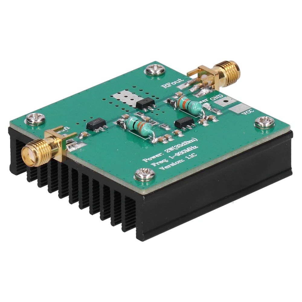 12VDC RF Power Wideband Amplifier Amplification Module 1-930MHz Working Frequency 2.0W