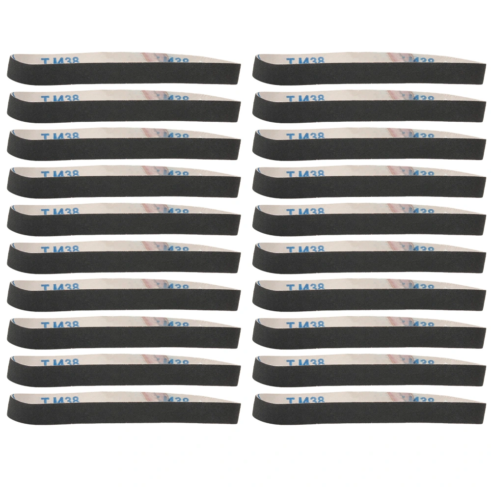 20Pcs Sanding Belt Abrasive Sandpaper Rolls Mental Grinding Polishing Burring Tool180#