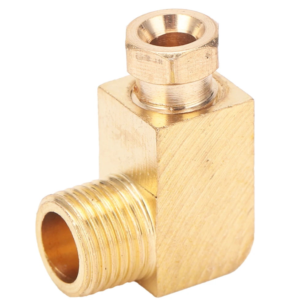 Oil Pipe Fitting Elbow Brass Rectangular Block Connector Adapter for Pipe ConnectionPL410