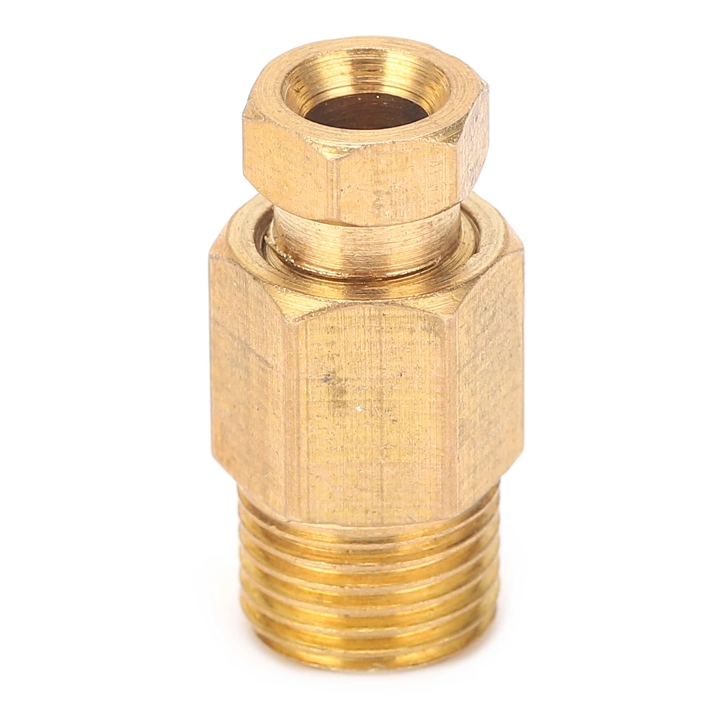 Oil Pipe Fitting Elbow Brass Straight Block Connector Adapter for Pipe ConnectionPD410