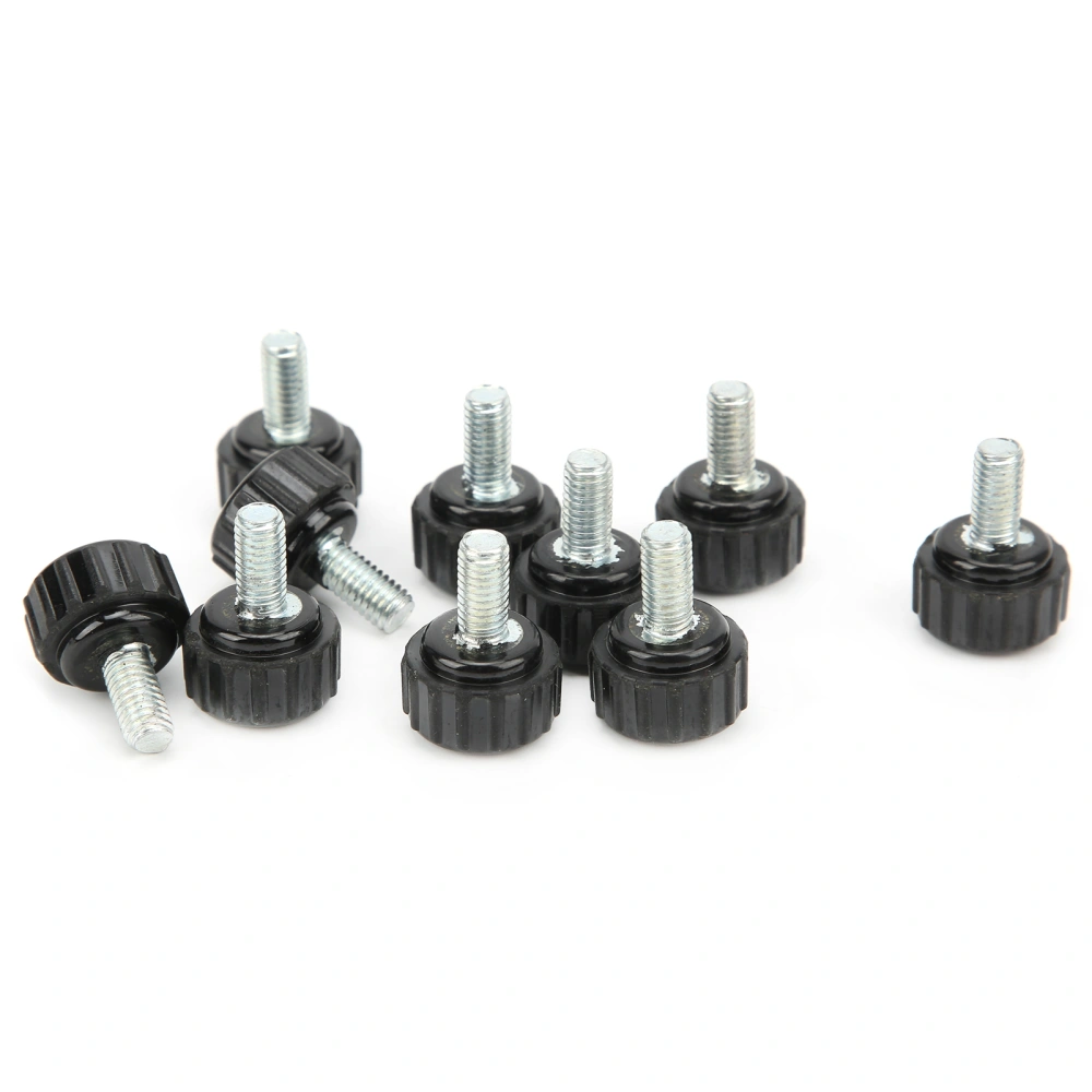 10Pcs Clamping Knob Jig Bolt Lathe Hand Grip Twist Nut Straight Thread Locking Handle M5x16x10