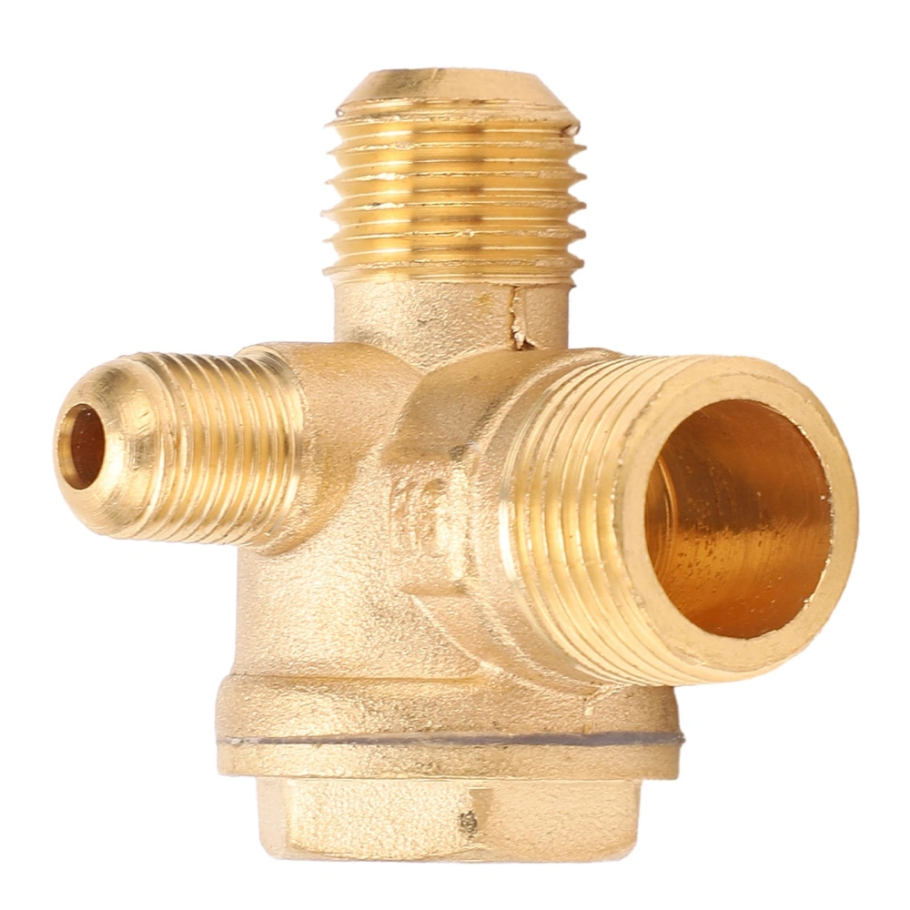 Check Valve Brass Material Thread Connection Air Compressor Pump Accessories 1/2x3/8x10