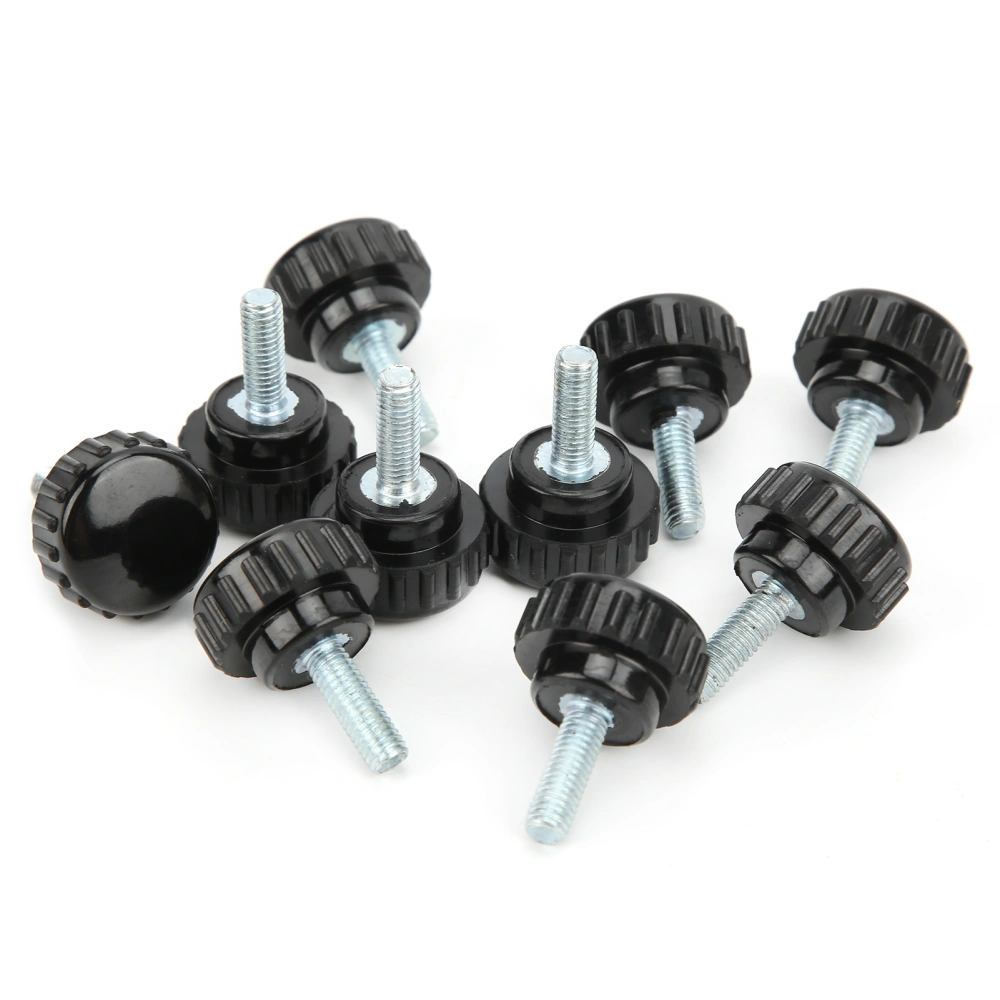 10Pcs Clamping Knob Jig Bolt Lathe Hand Grip Twist Nut Straight Thread Locking Handle M5x20x15