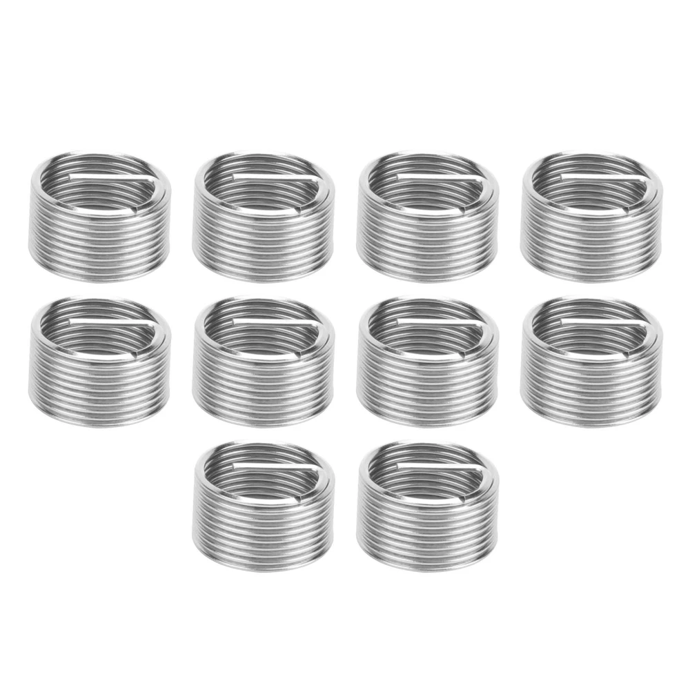 10Pcs Wire Thread Insert Screw Bushing Coiled Threaded Expansion Conversion Tool M18x1.5x1D