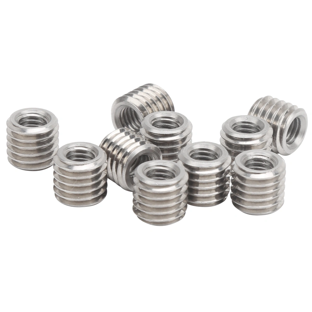 10Pcs Thread Inserts Male Female Reducing Nut Stainless Steel Repair Tool Fastener