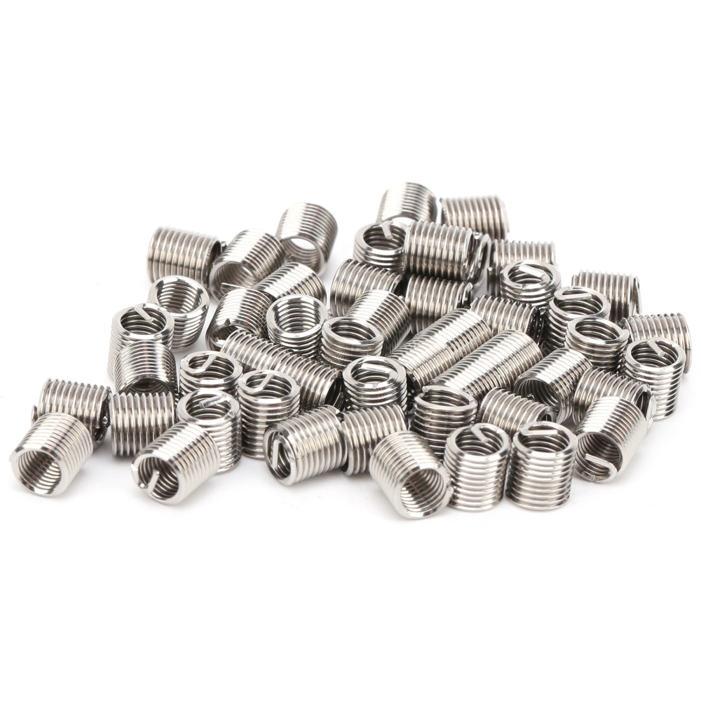 50Pcs Thread Inserts Male Female Reducing Nut Repair Tool Steel Wire Fastener 10-322D