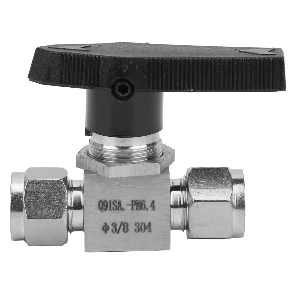 304 Stainless Steel Valve High Pressure Needle Flow Control for Water Gas Liquid SS‑44S6Ф3/8