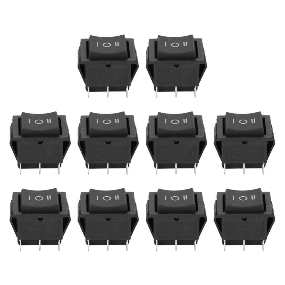 10Pcs Rocker Switches 6 Pin Plastic Button Used for Household Appliances Switch KCD4