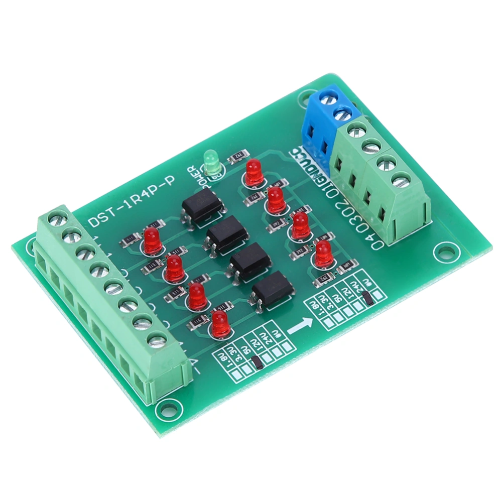 4 Channel Optocoupler Isolation Module PLC Signal Voltage Conversion Board DST1R8PN