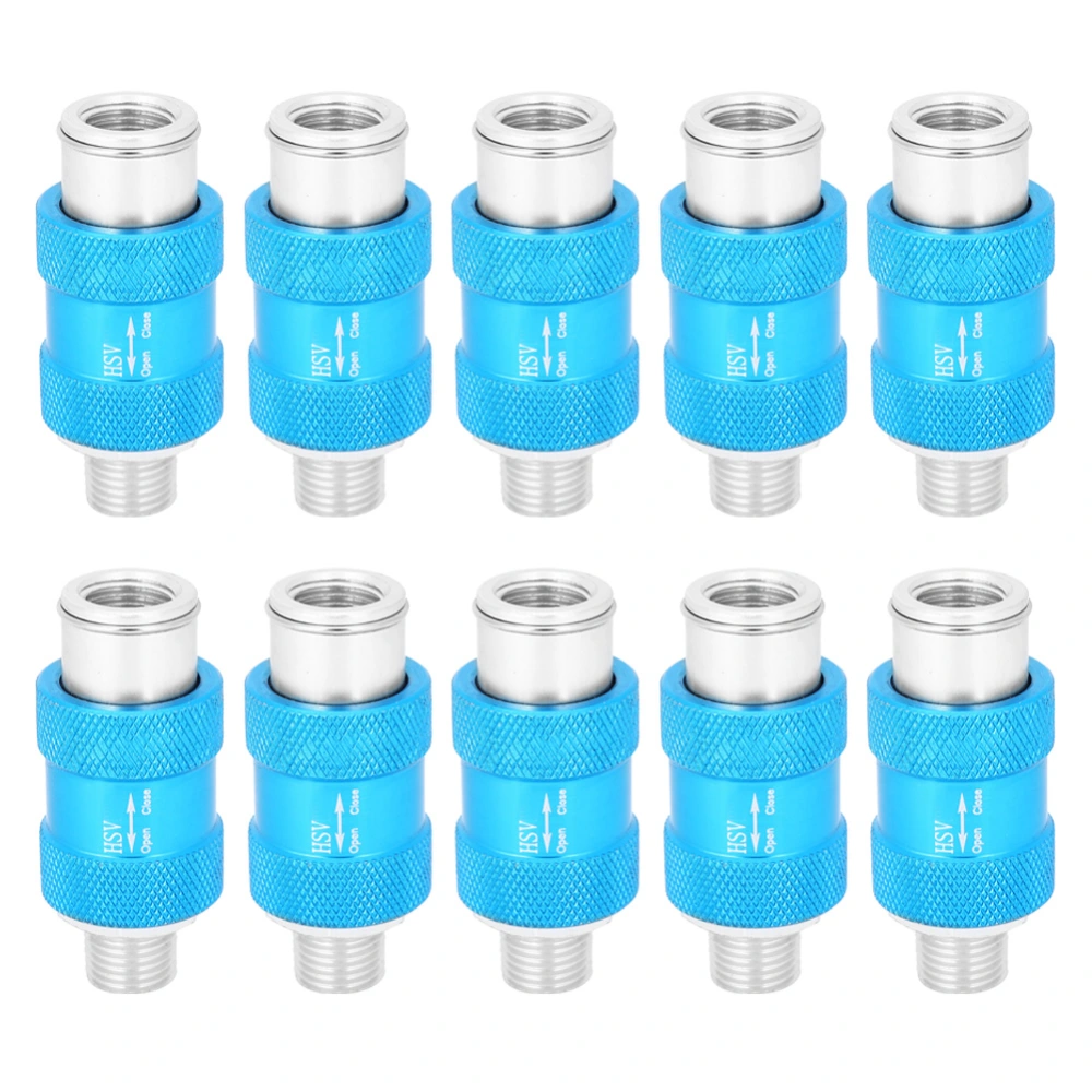 10PCs Hand&#8209;Push Valve Pneumatic Tool Mechanical Thread Connection Corrosion&#8209;Resistant