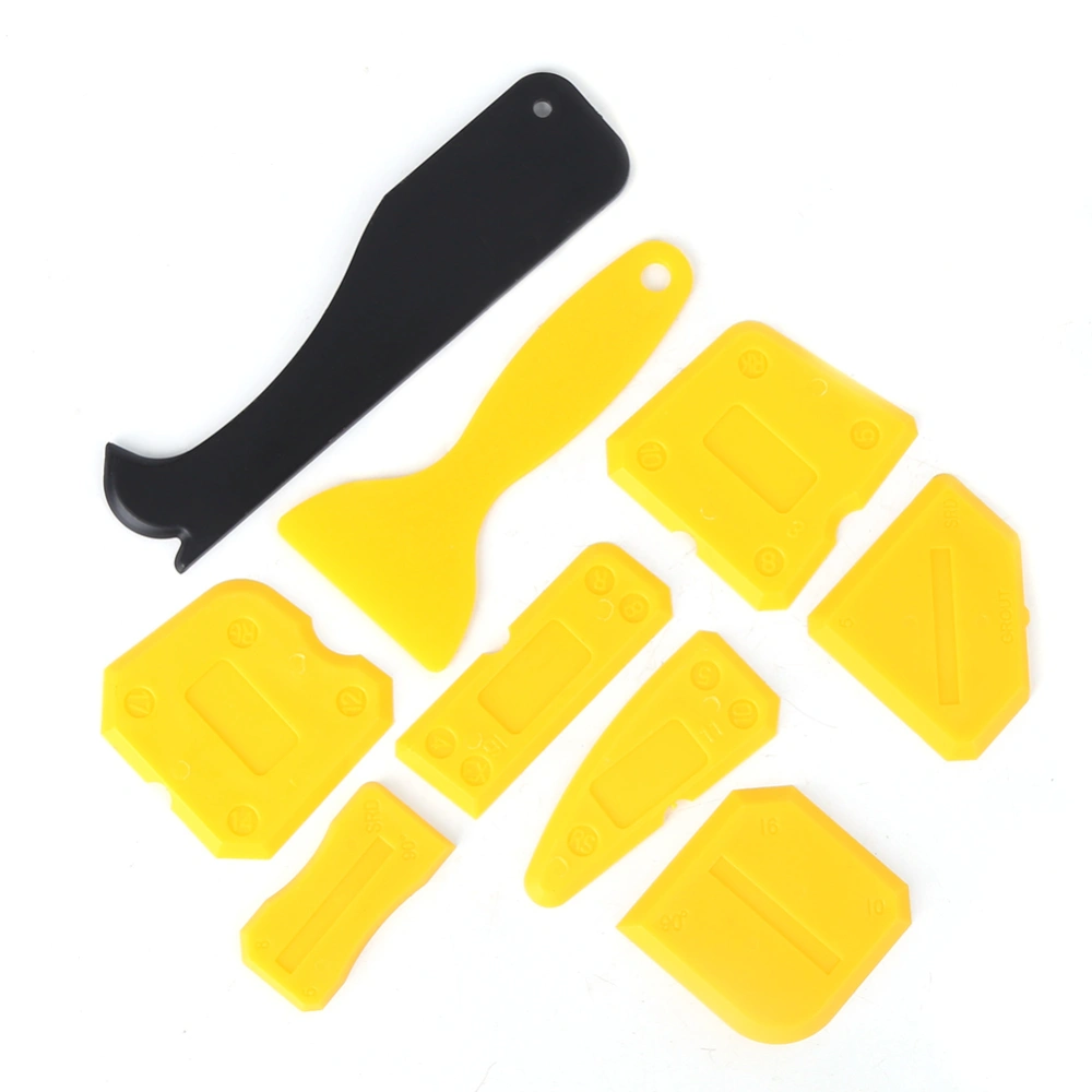 9Pcs Silicone Glass Sealant Remover Scraper Hand Operated for Door Caulk Tool Kit