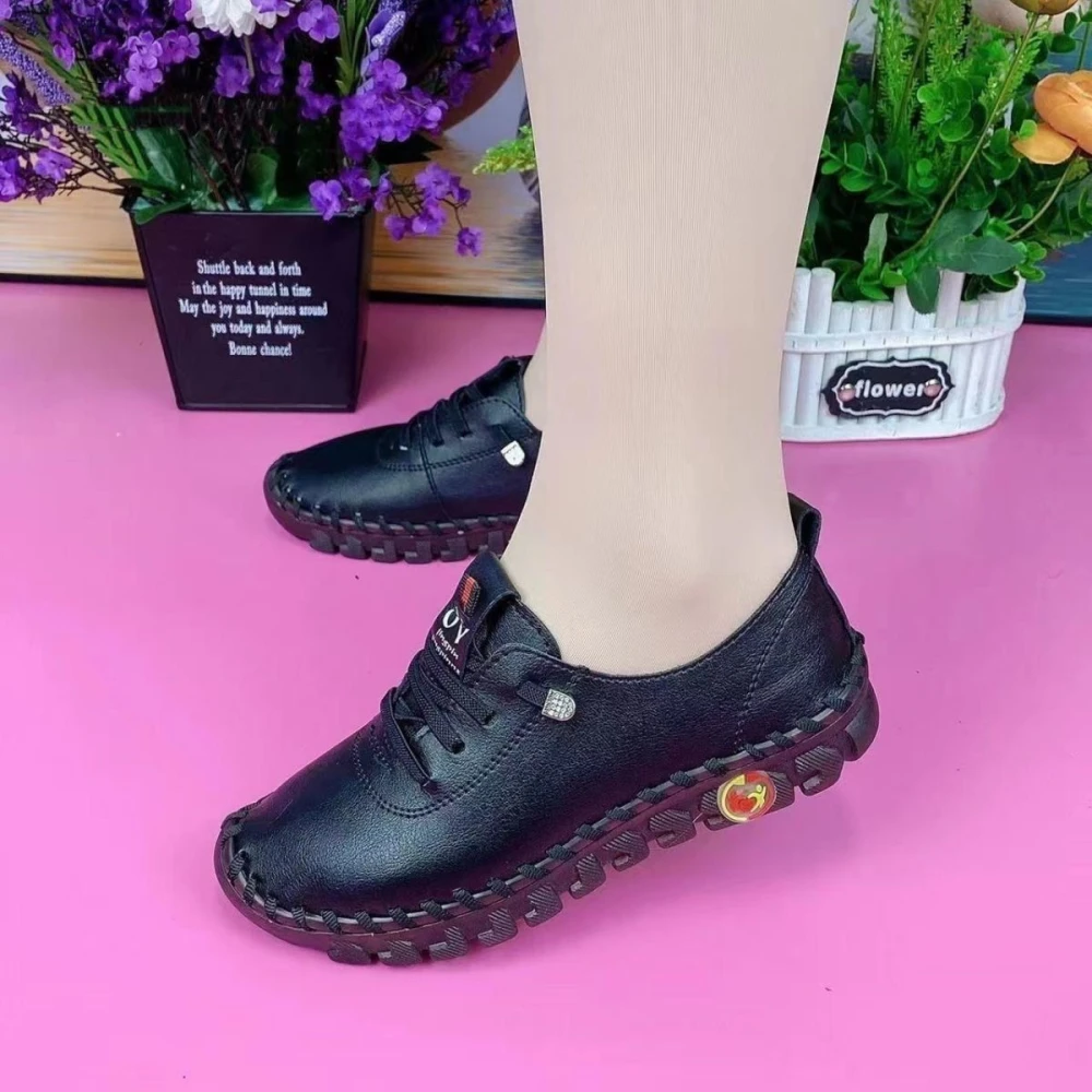 Fat Feet Tendon Bottom Soft Bottom Soft Surface Middle-aged Large Size Women's Shoes