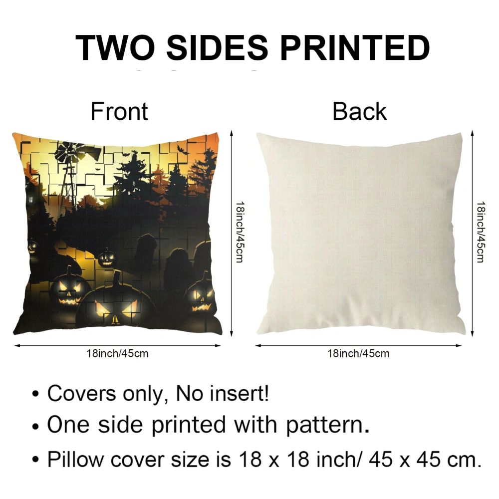 4Pcs Halloween Decorative Pillow Case-Cauldron Pillow Case for Bedroom Aesthetic Pink Skeleton Botanical Pillow Case,#110