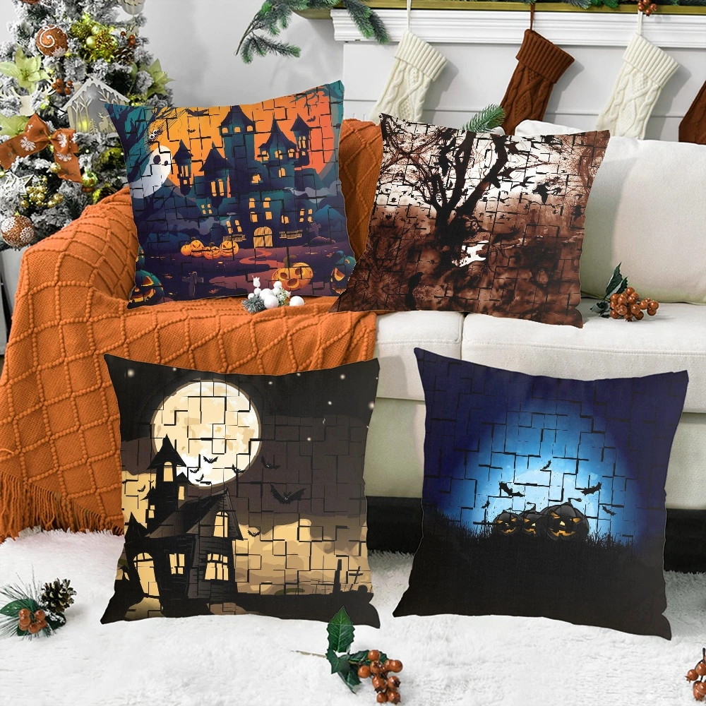 4Pcs Halloween Decorative Pillow Case-Daily Positive Affirmations Decor  Aesthetic Pillow Case for Bedroom Aesthetic, Pillow Case Room Decor Gift,#111