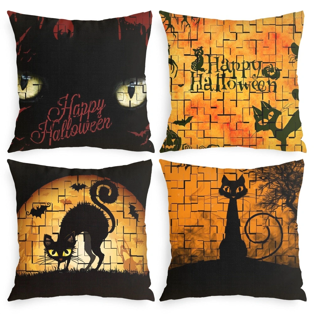 4Pcs Halloween Decorative Pillow Case-Daily Positive Affirmations Decor  Aesthetic Pillow Case for Bedroom Aesthetic, Pillow Case Room Decor Gift,#120