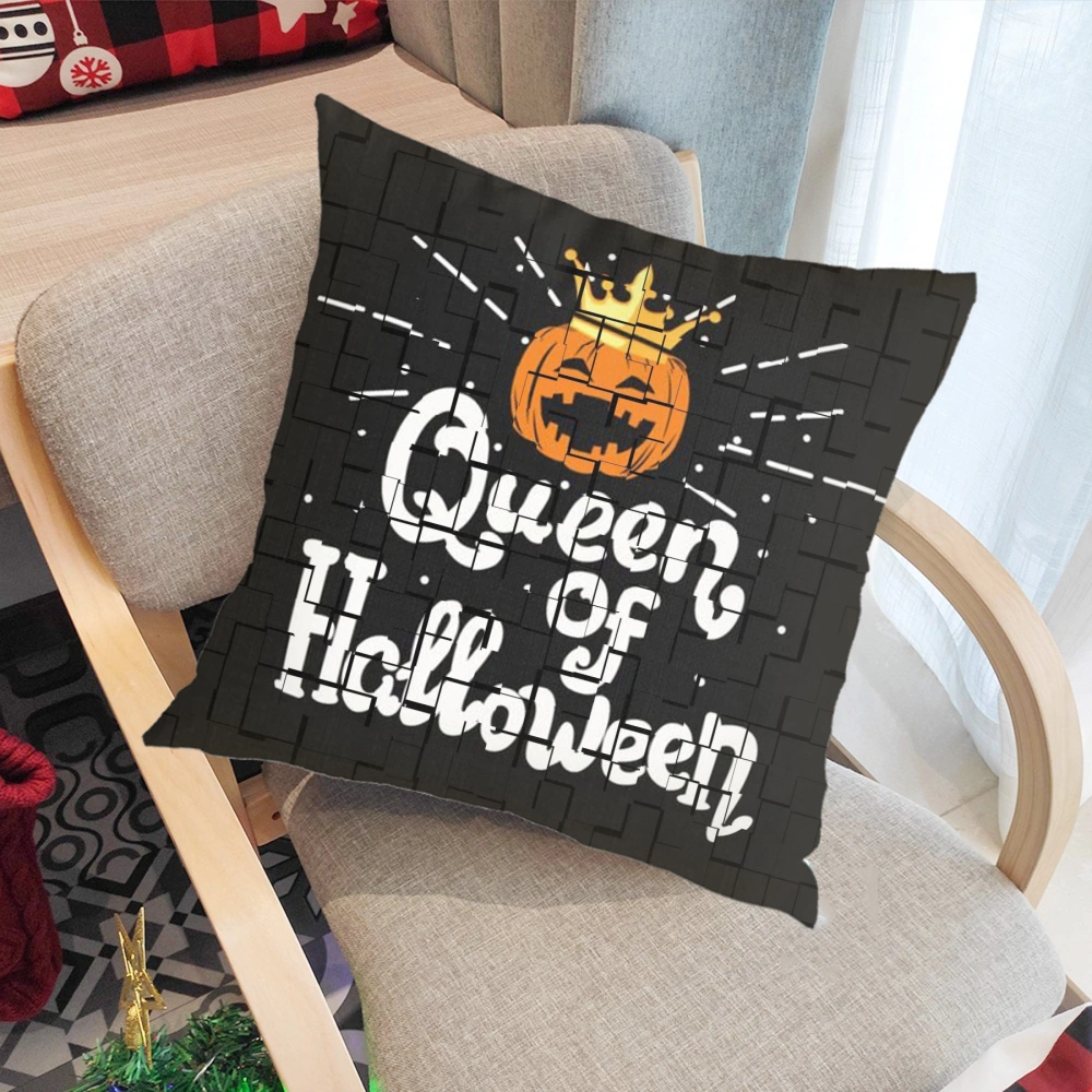 Halloween Decorative Pillow Case, Halloween Pillow Case for Bedroom Living Room Dorm Man Cave,#012