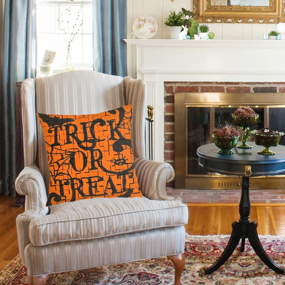 Halloween Decorative Pillow Case, Halloween Pillow Case for Bedroom Living Room Indie Decor,#021