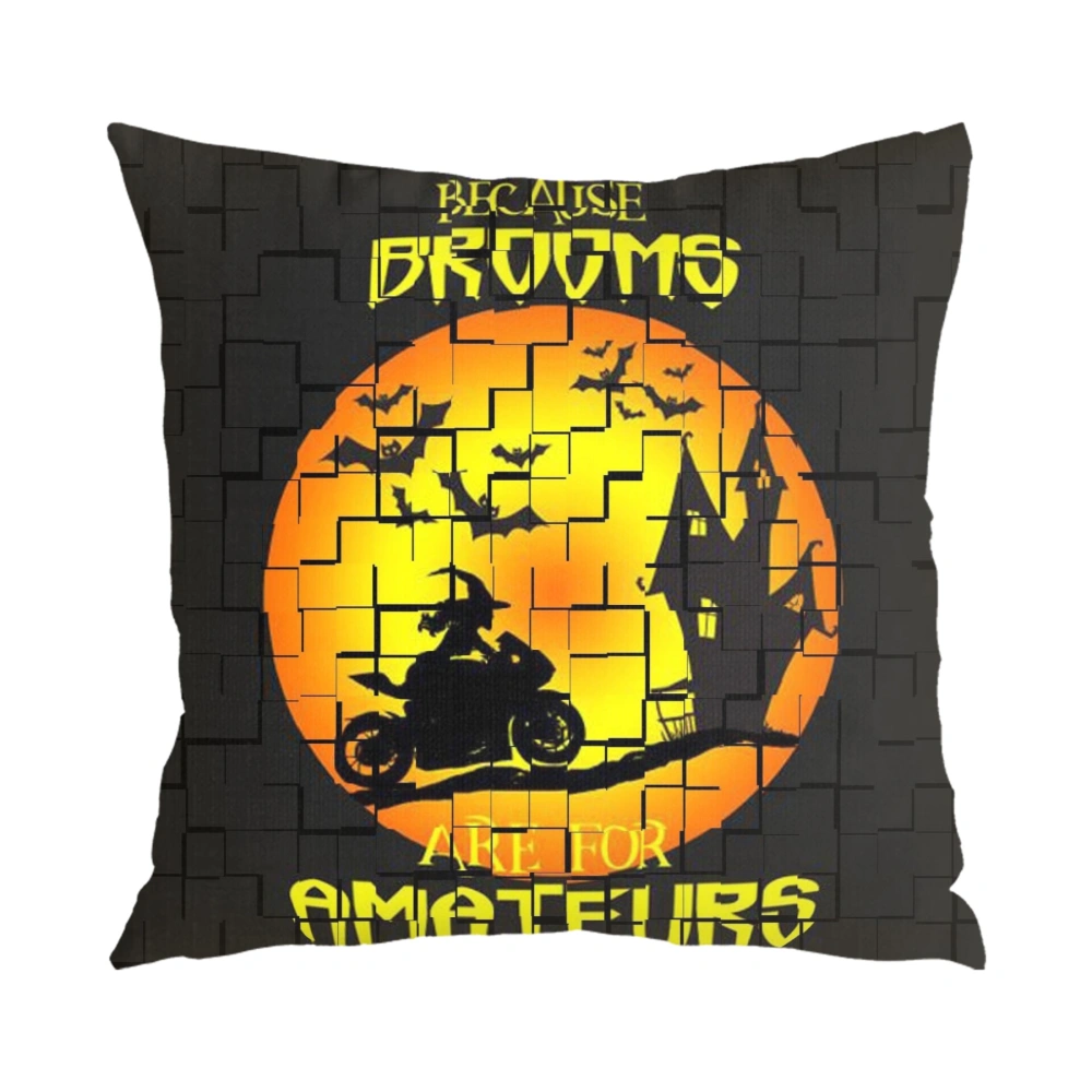 Halloween Decorative Pillow Case, Halloween Pillow Case for Bedroom Living Room Indie Decor,#026