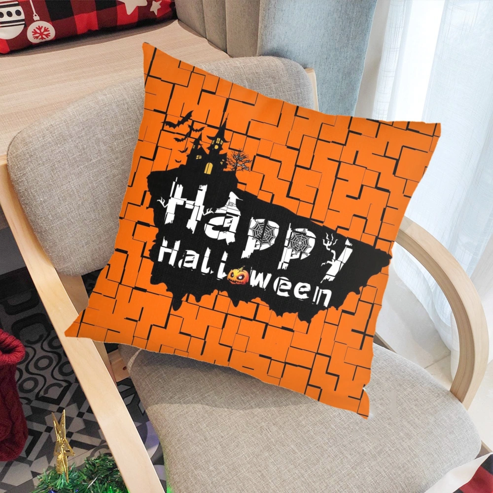 Halloween Decorative Pillow Case, Halloween Pillow Case for Bedroom Living Room Indie Decor,#029