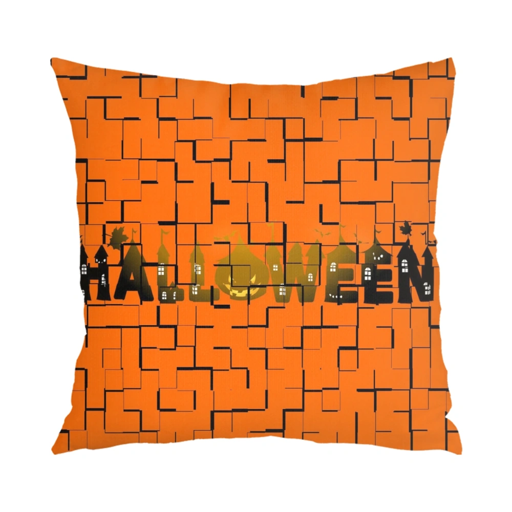 Halloween Decorative Pillow Case, Halloween Pillow Case for Bedroom Living Room Indie Halloween Decoration,#034