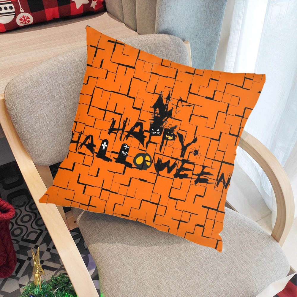 Halloween Decorative Pillow Case, Halloween Pillow Case for College Dorm Room Guys Man Cave Frat Bedroom,#041