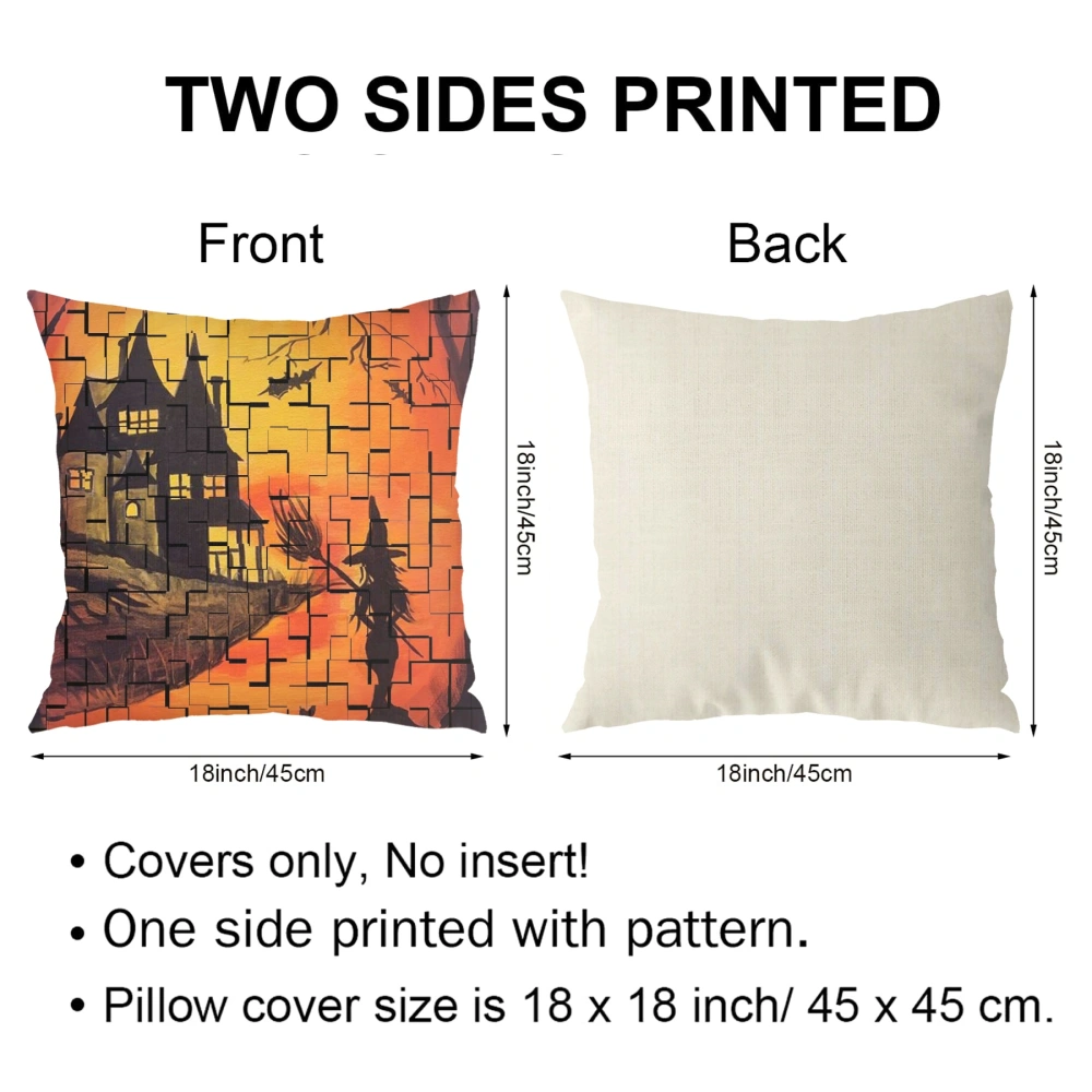 Halloween Decorative Pillow Case, Halloween Pillow Case for Halloween Easter,#054