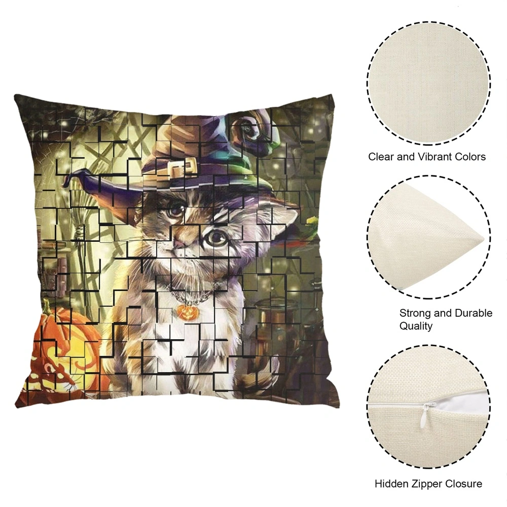 Halloween Decorative Pillow Case, Halloween Pillow Case for Halloween Easter,#060