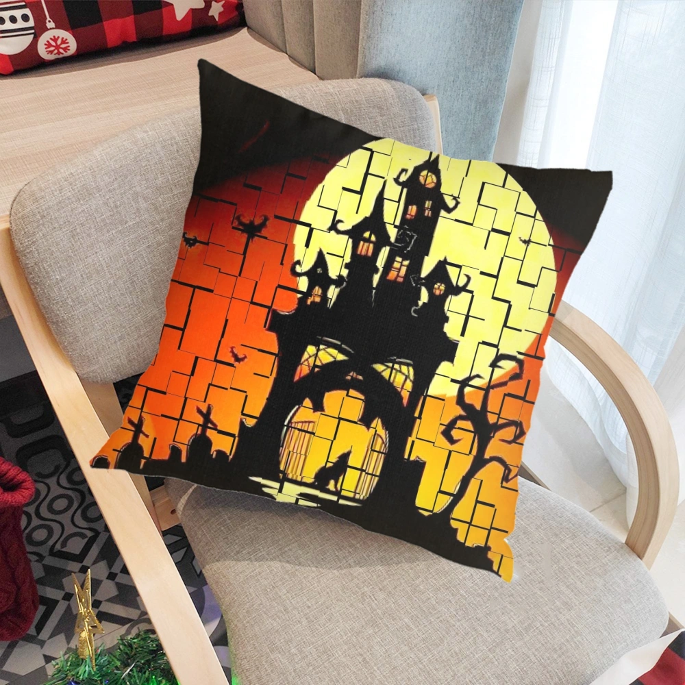 Halloween Decorative Pillow Case, Halloween Pillow Case for Haunted House,Outdoor Patio, Garden, Indoor Windows Giant Cheesecloth,#063