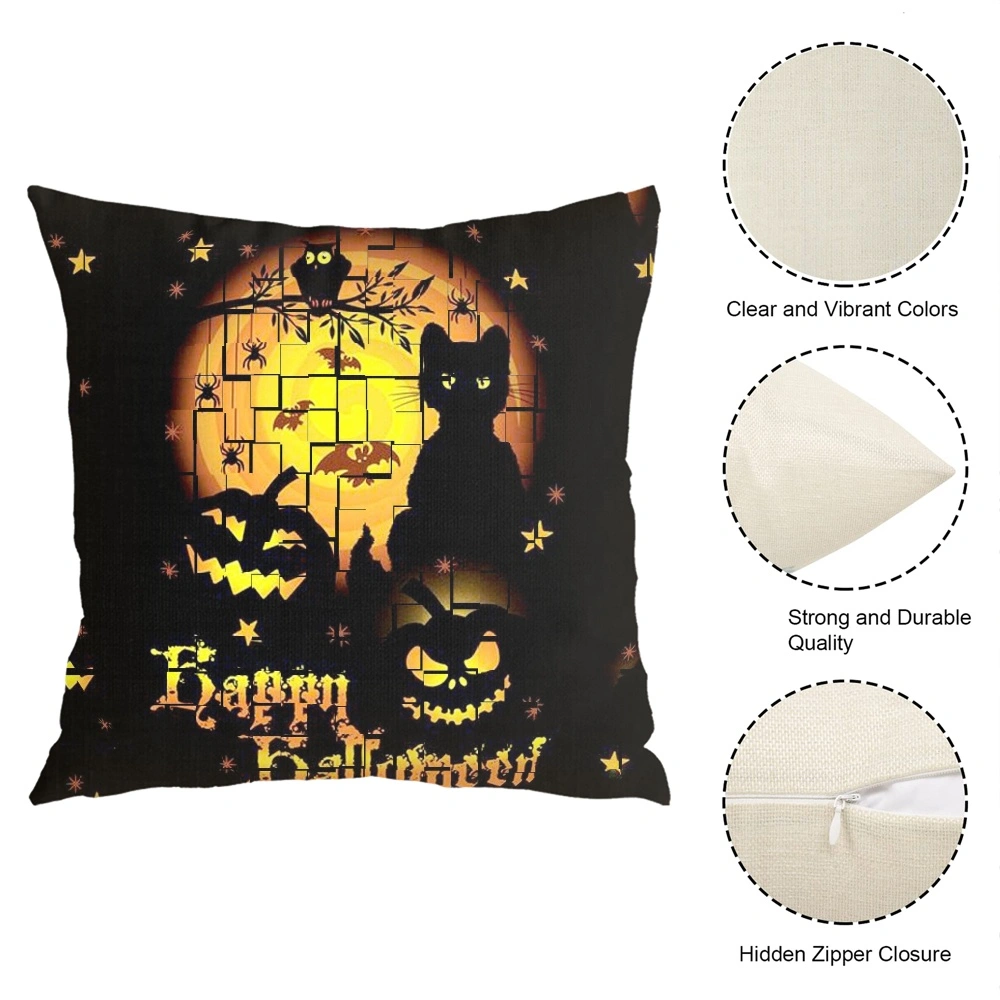 Halloween Decorative Pillow Case, Halloween Pillow Case for Haunted House,Outdoor Patio, Garden, Indoor Windows Giant Cheesecloth,#062