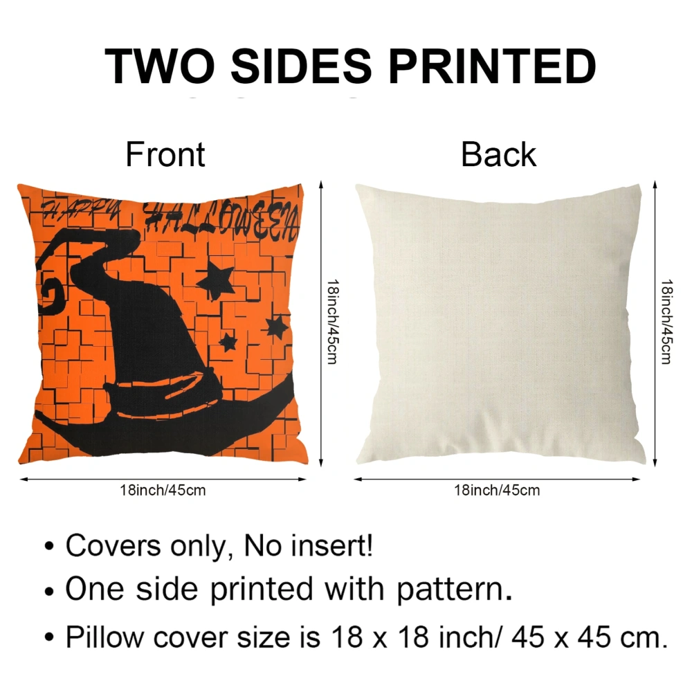 Halloween Decorative Pillow Case, Pillow Case for bedroom aesthetic,Room, Dorm Living Room Deco,#117