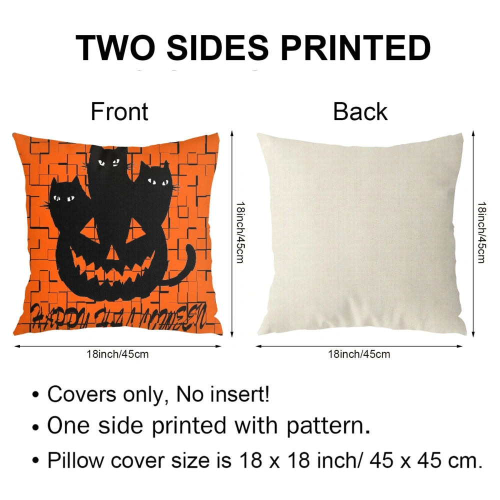 Halloween Decorative Pillow Case, Pillow Case for bedroom aesthetic,Room, Dorm Living Room Deco,#118