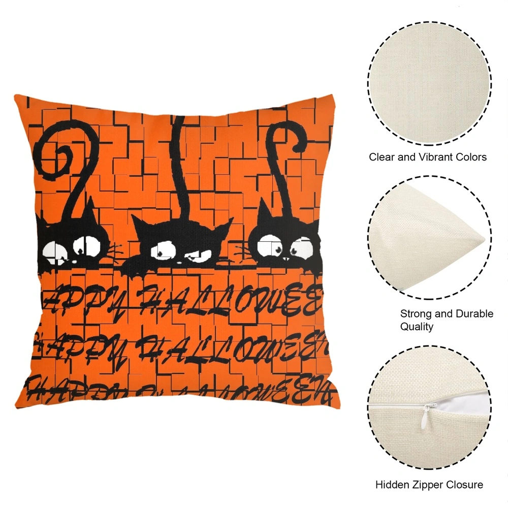 Halloween Decorative Pillow Case, Pillow Case for bedroom aesthetic,Room, Dorm Living Room Deco,#119