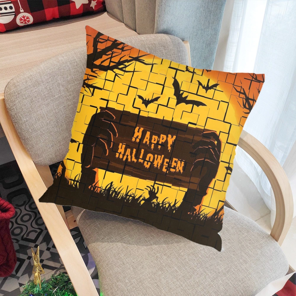 Halloween Decorative Pillow Case-Anime Pillow Case for Living Room College Dorm Decor,#150