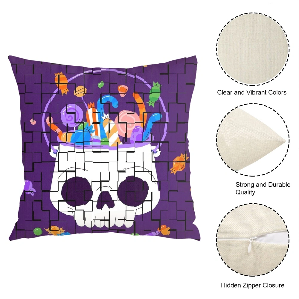 Halloween Decorative Pillow Case-Bat Pillow Case for Bedroom Aesthetic decor,#187