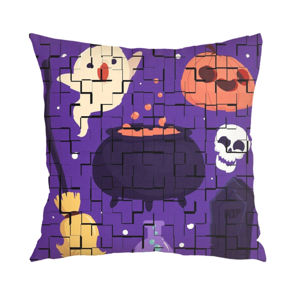 Halloween Decorative Pillow Case-Bat Pillow Case for Living Room College Dorm Decor,#192